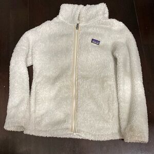 Adorable White size 10 Patagonia sherpa fleece. smoke free home, hooded!